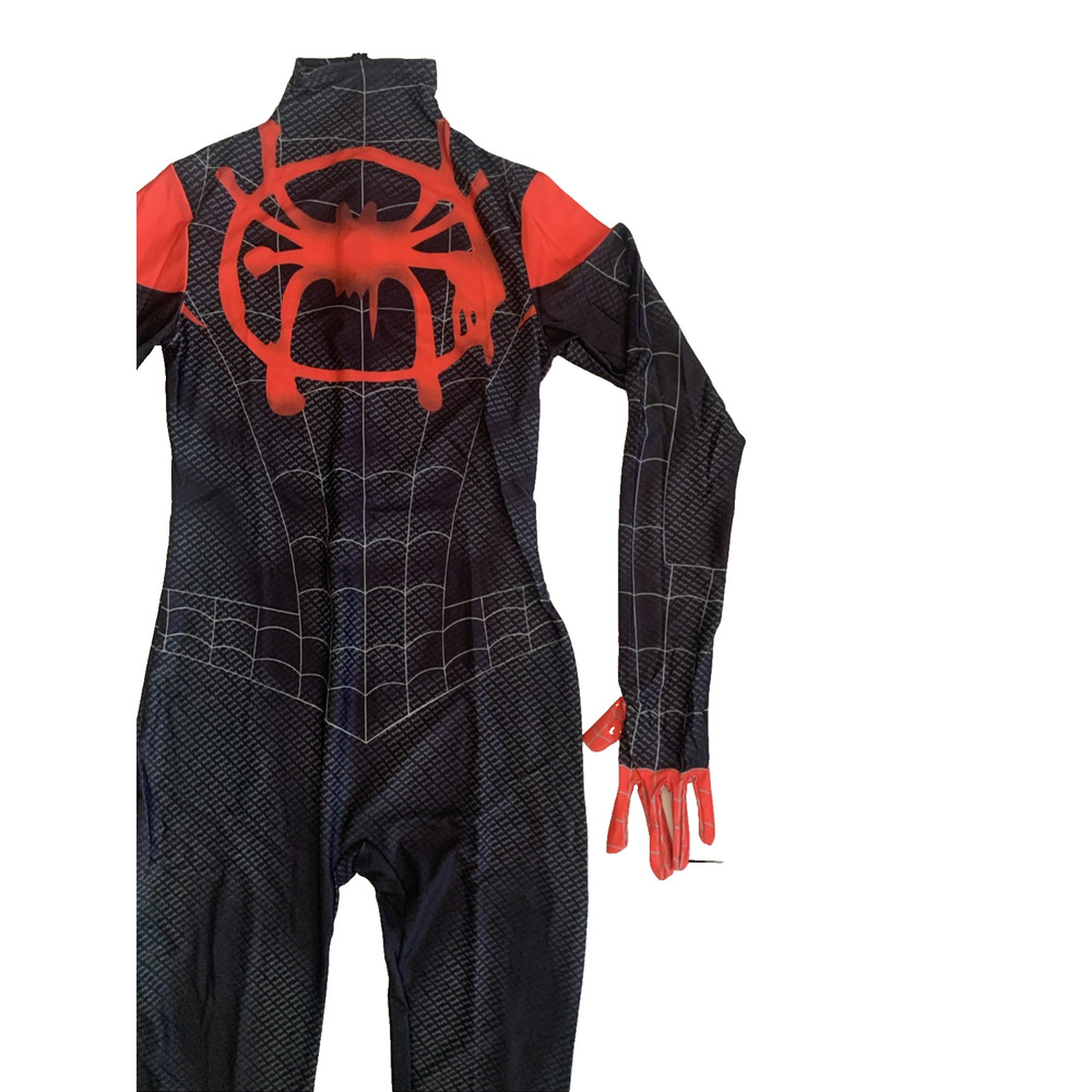 Spiderman Sz S Into the SpiderVerse Miles Jumpsuit Adult/Kids Cosplay Costume - Picture 15 of 16
